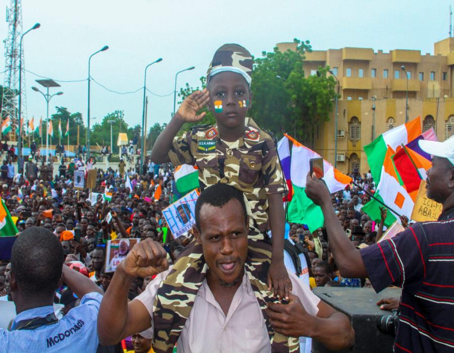 Niger coup celebration